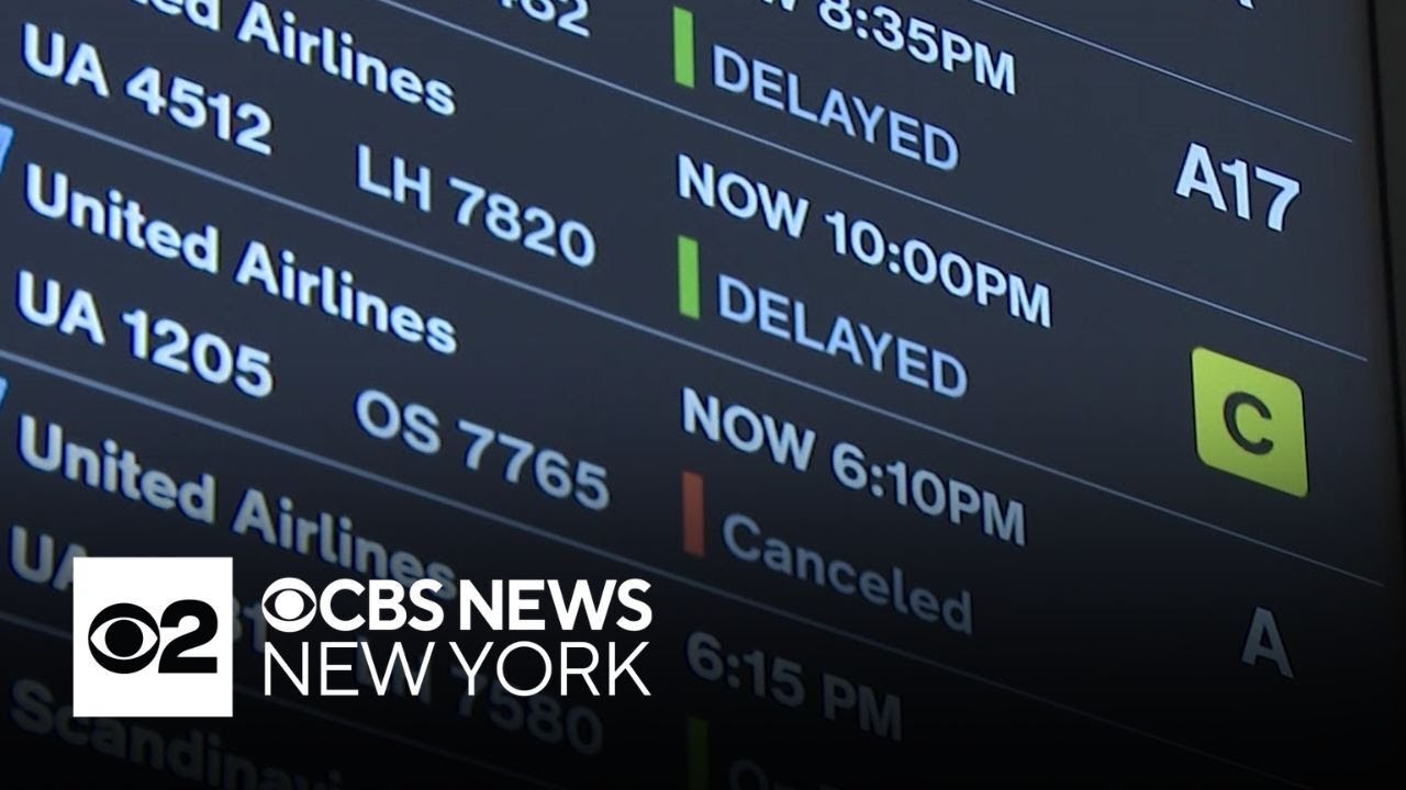 Travelers feel impact of air traffic delays at Newark Airport