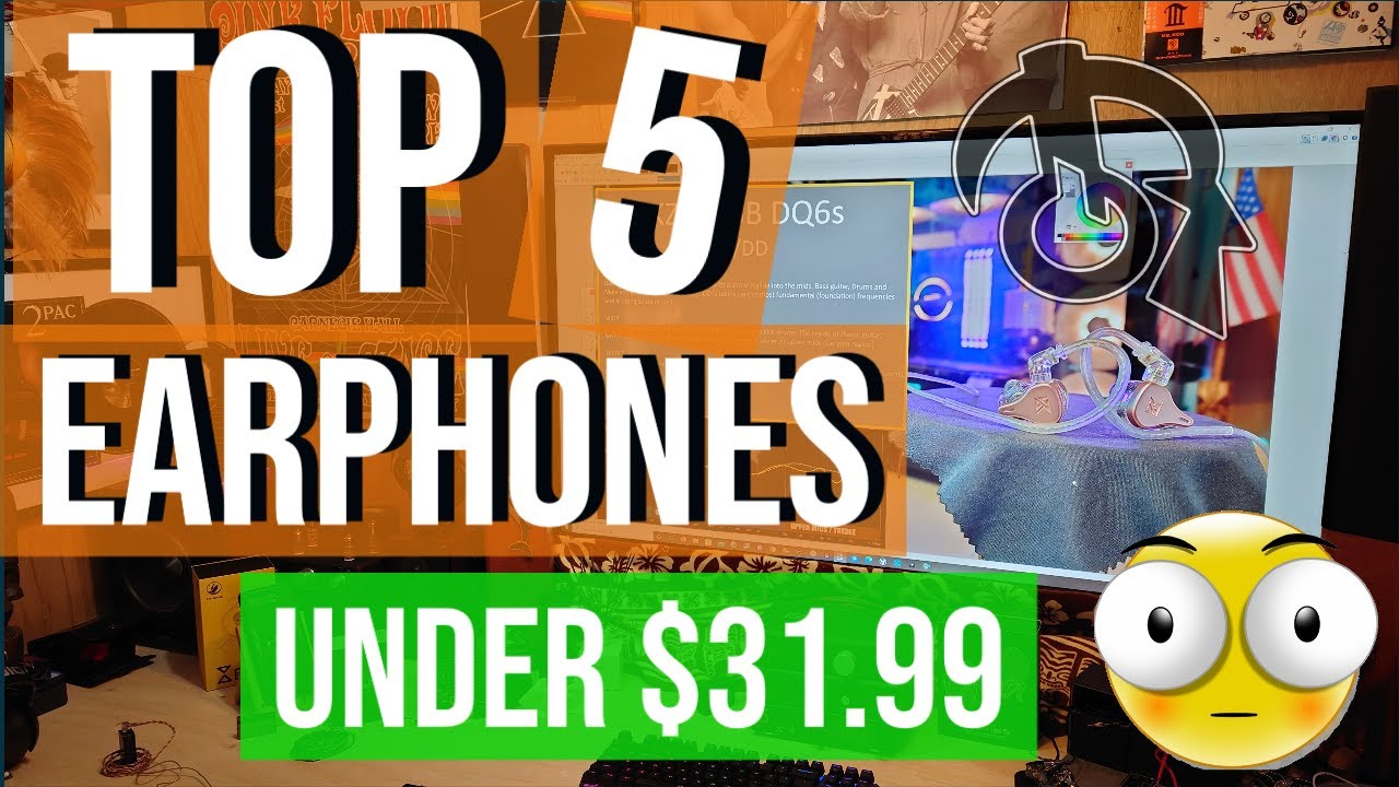 🏆 Top 5 budget earphones (under $31.99)
