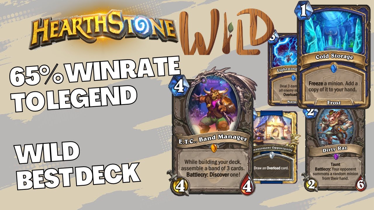 One of the Best Wild Legend Decks | Murloc Shudderwock Shaman | Hearthstone - Festival of Legends