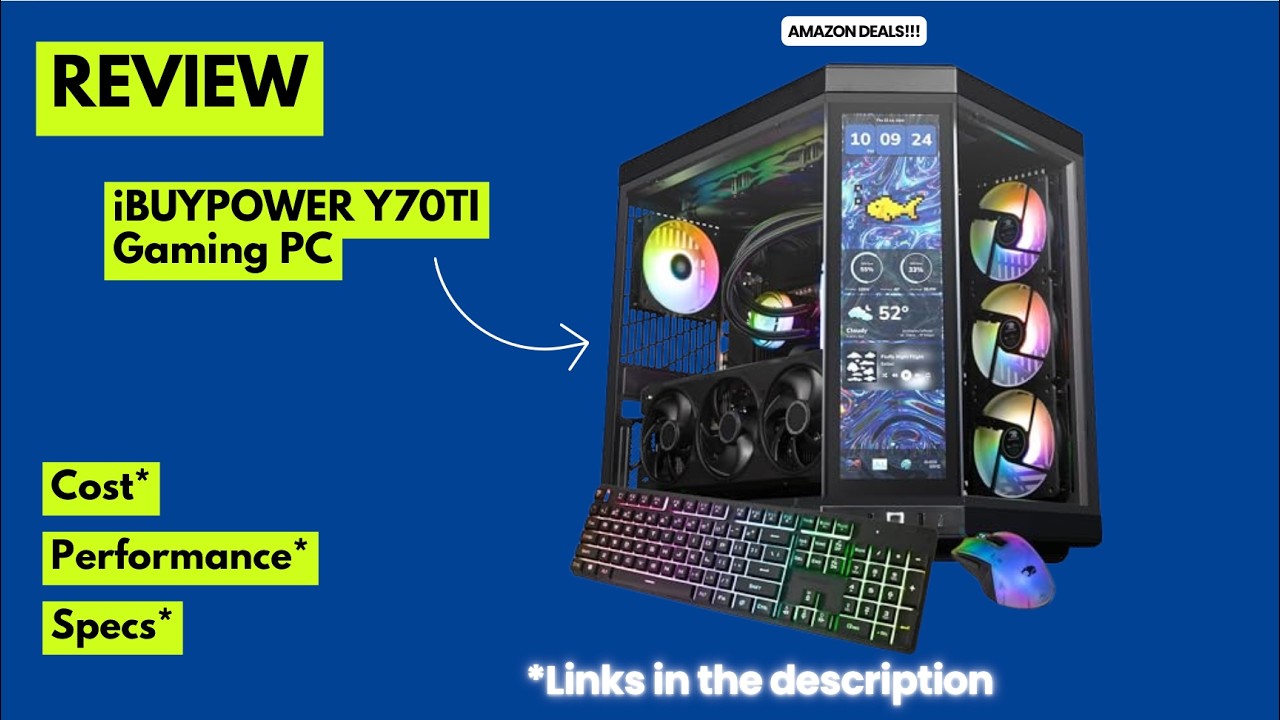 iBUYPOWER Y70TI Gaming PC Review 🔥 Ryzen 7 9800X3D + RTX 5080 | INSANE Hyte Touchscreen Case Gaming