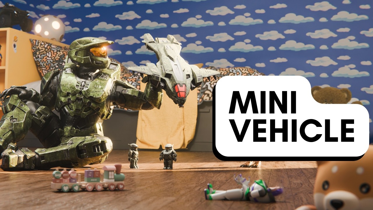 В Halo Reach есть мини-транспортное средство... но чтобы его увидеть, нужно использовать сумасшед...