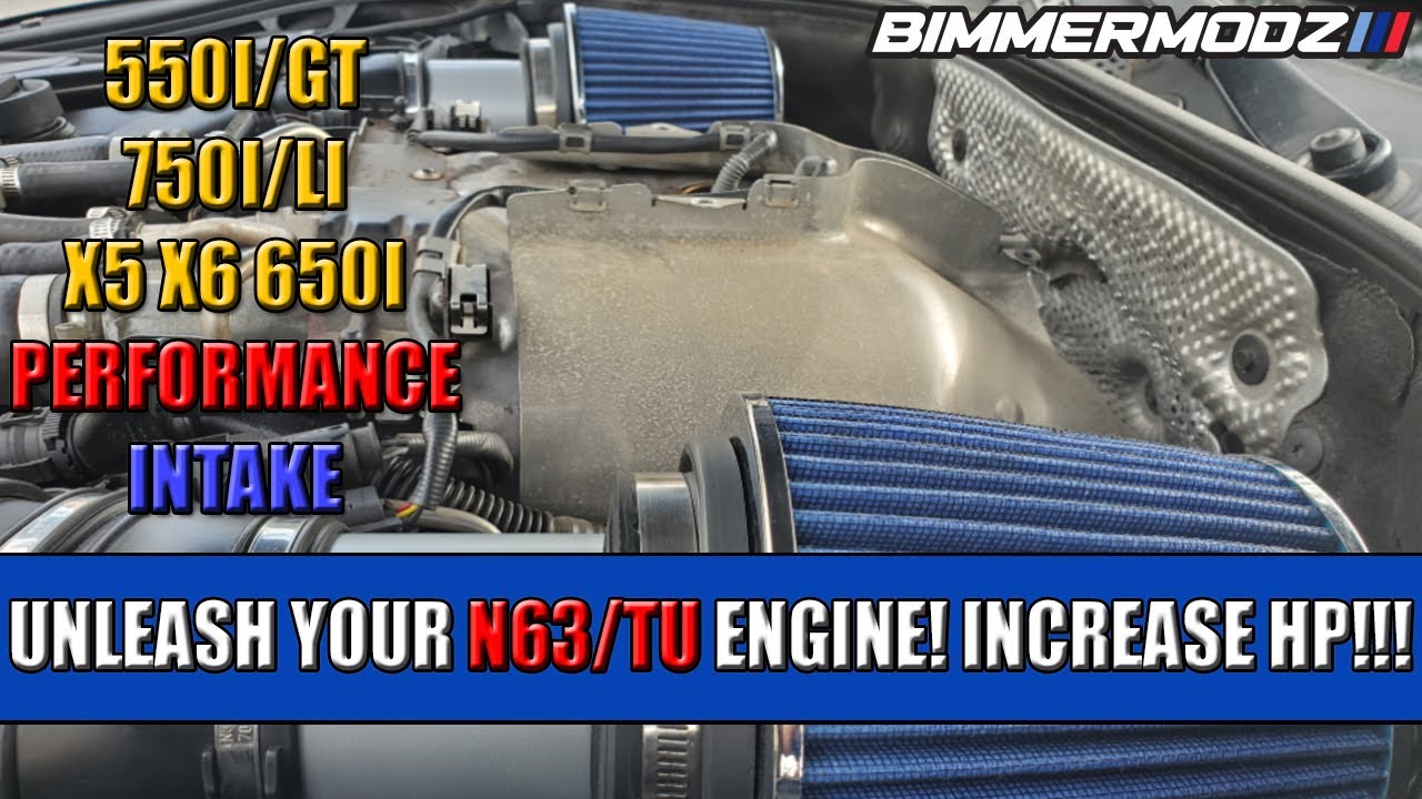 N63/TU PERFORMANCE INTAKE: 550I/GT 750I/LI X5 X6 650I ALPINA B7.  UNLEASH YOUR N63 ENGINE! HP GAINS!