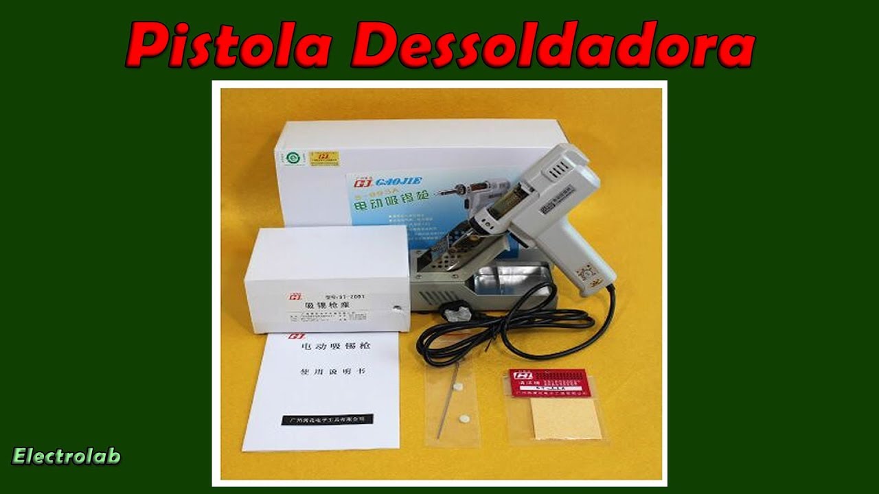 Pistola dessoldadora para bancada!! Removendo componentes sem dor!!