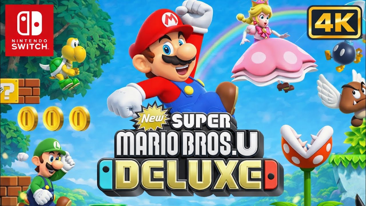 Super Mario Bros. U Deluxe – Switch 2 Gameplay in 4K (No Commentary)