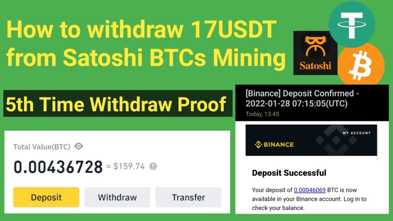 How to withdraw Bitcoin BTC USDT from Satoshi BTCs Mining | withdrawl Proof