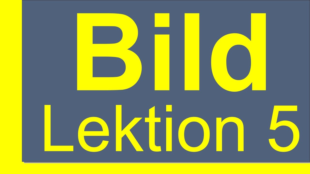 LEKTION 5  -  diashow im takt der musik bildwechsel überblendung einblenden und ausblende  lektion5