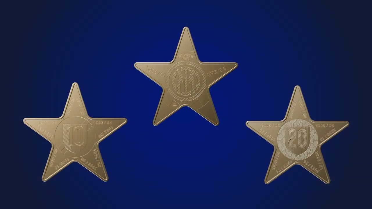 Inter, due medaglie d&rsquo;oro per i 20 scudetti, coniate per i 117 anni del club