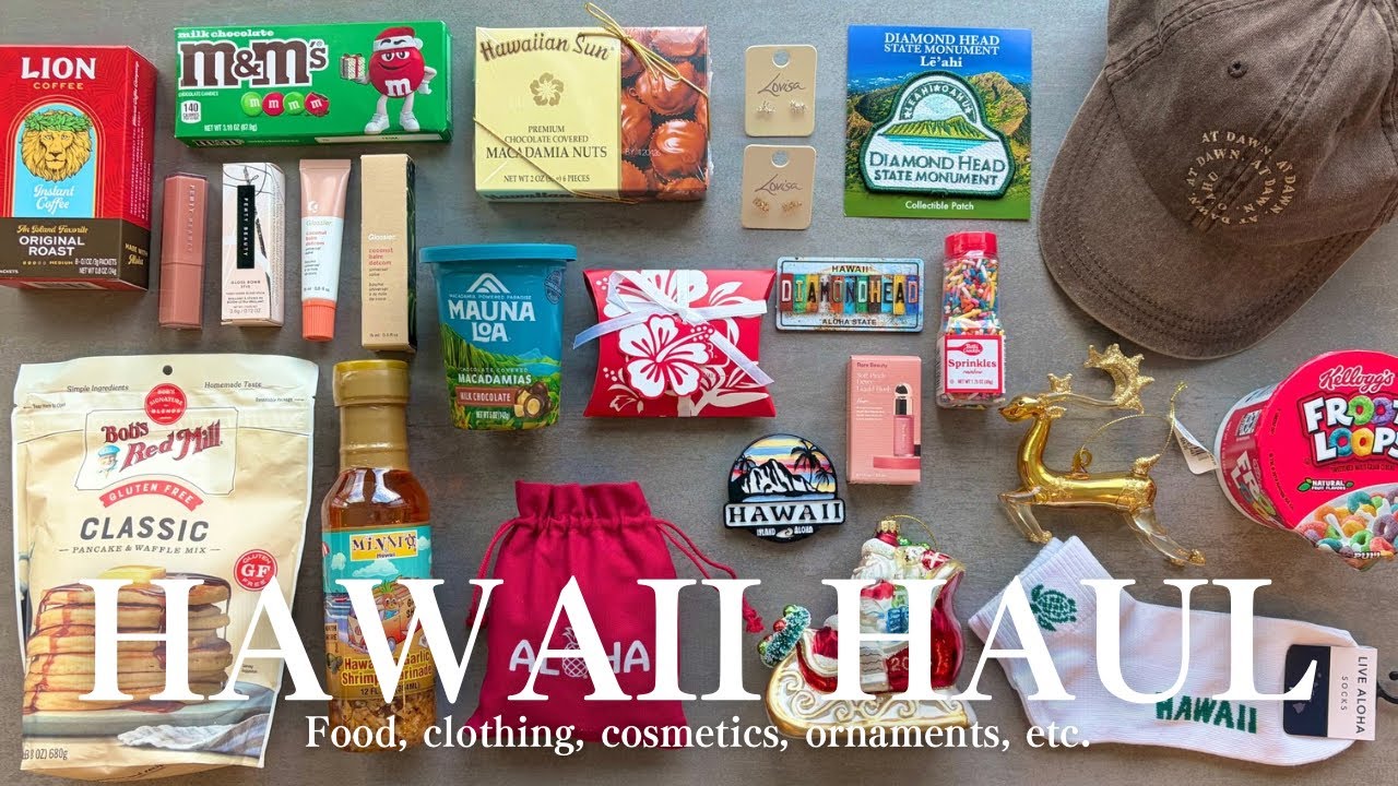 【HAUL】ハワイ旅行で買ったもの🌈食品•コスメ•アクセサリーなど計31点をご紹介！