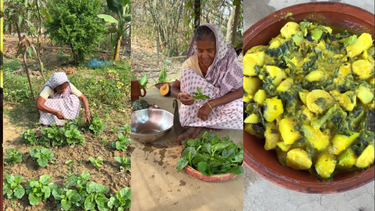 Easy Pui Shaak Curry Recipe | Authentic Bengali Style Cooking 