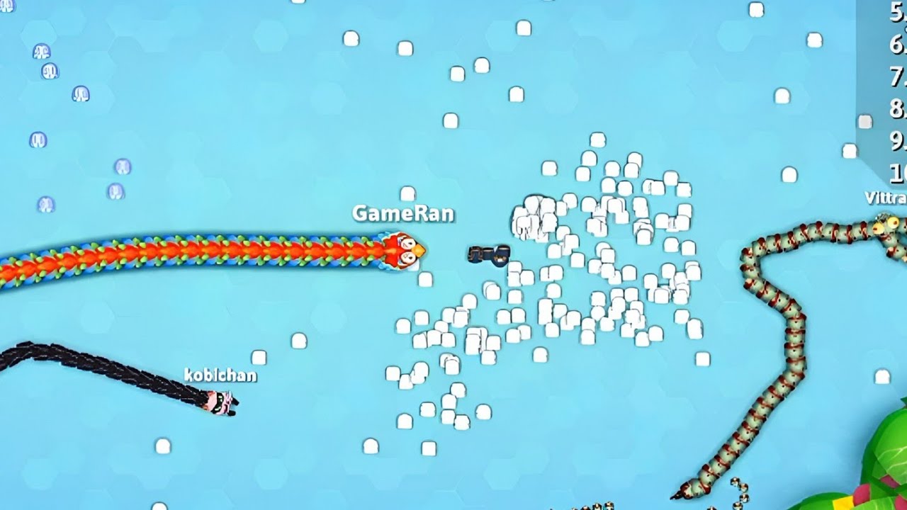 Snake io🐍 Feather Boa Lovely Skin Best Gameplay 🐍 snake game