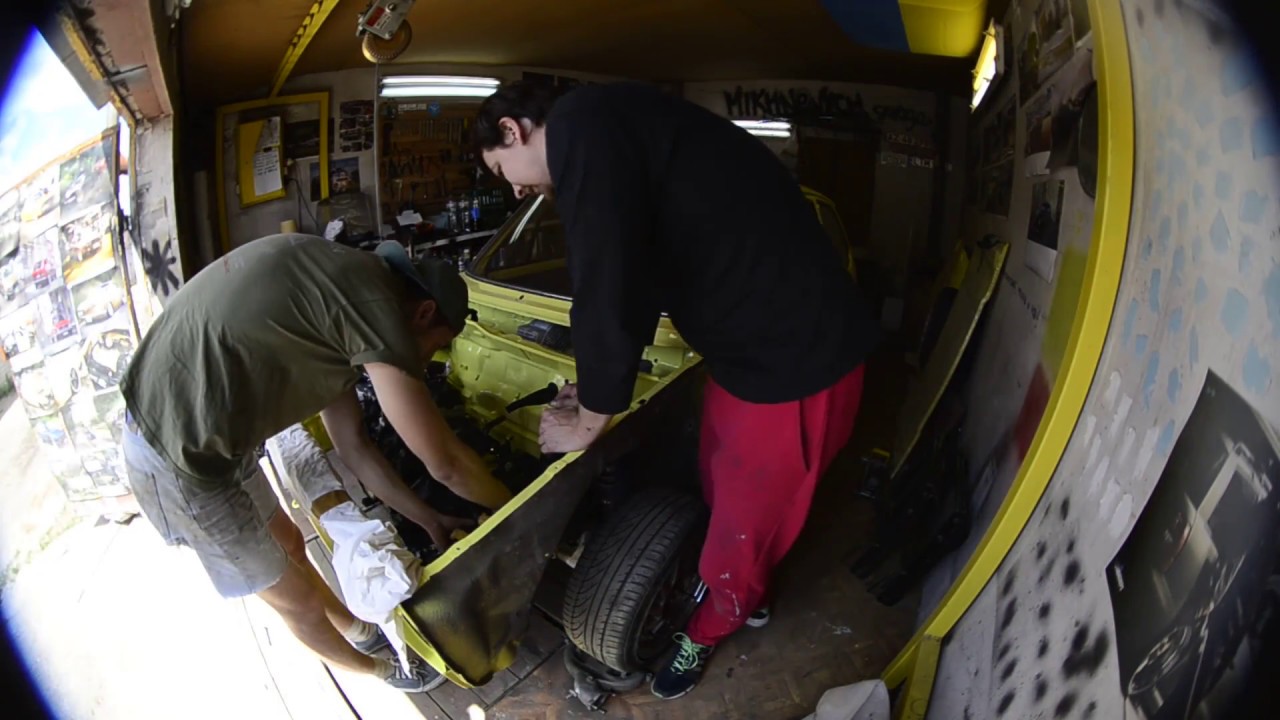 VW Golf mk1 TDI - engine installation