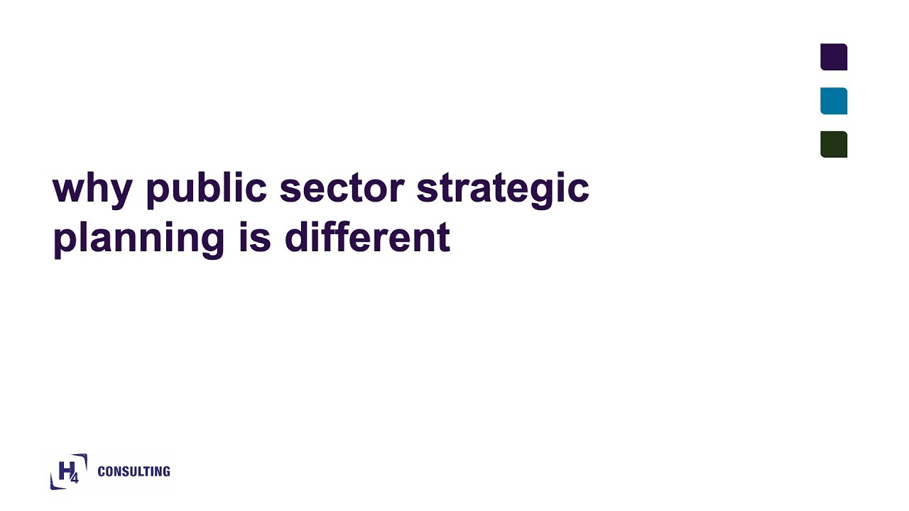Why public sector strategic planning is different
