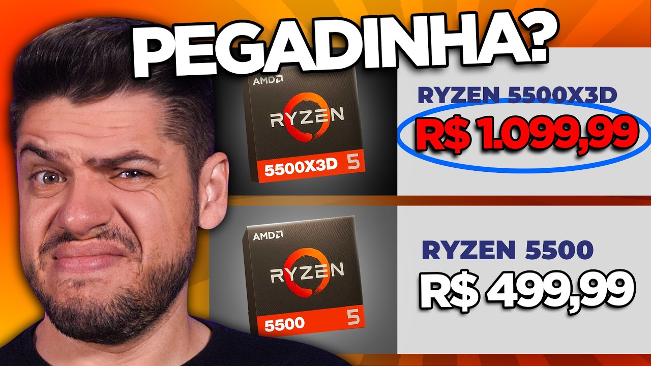 RYZEN 5500X3D NÃO é o que VOCÊ ACHAVA?