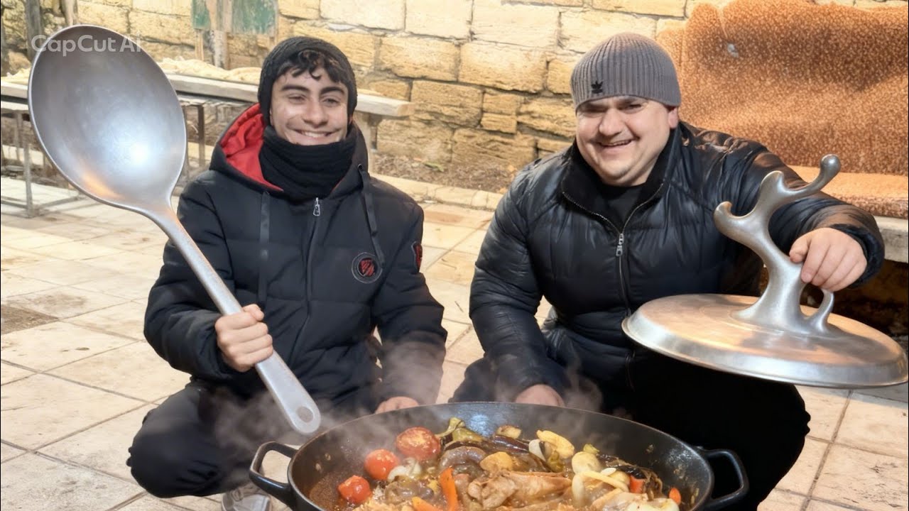 Bu gün ifdara Sac içi bişirdik.🍖