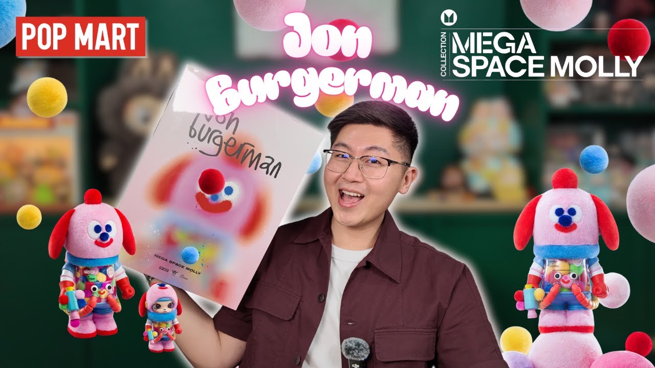 CRAZIEST SPACE MOLLY EVER?! 😱 Jon Burgerman POP MART 400% Mega Space Molly Unboxing