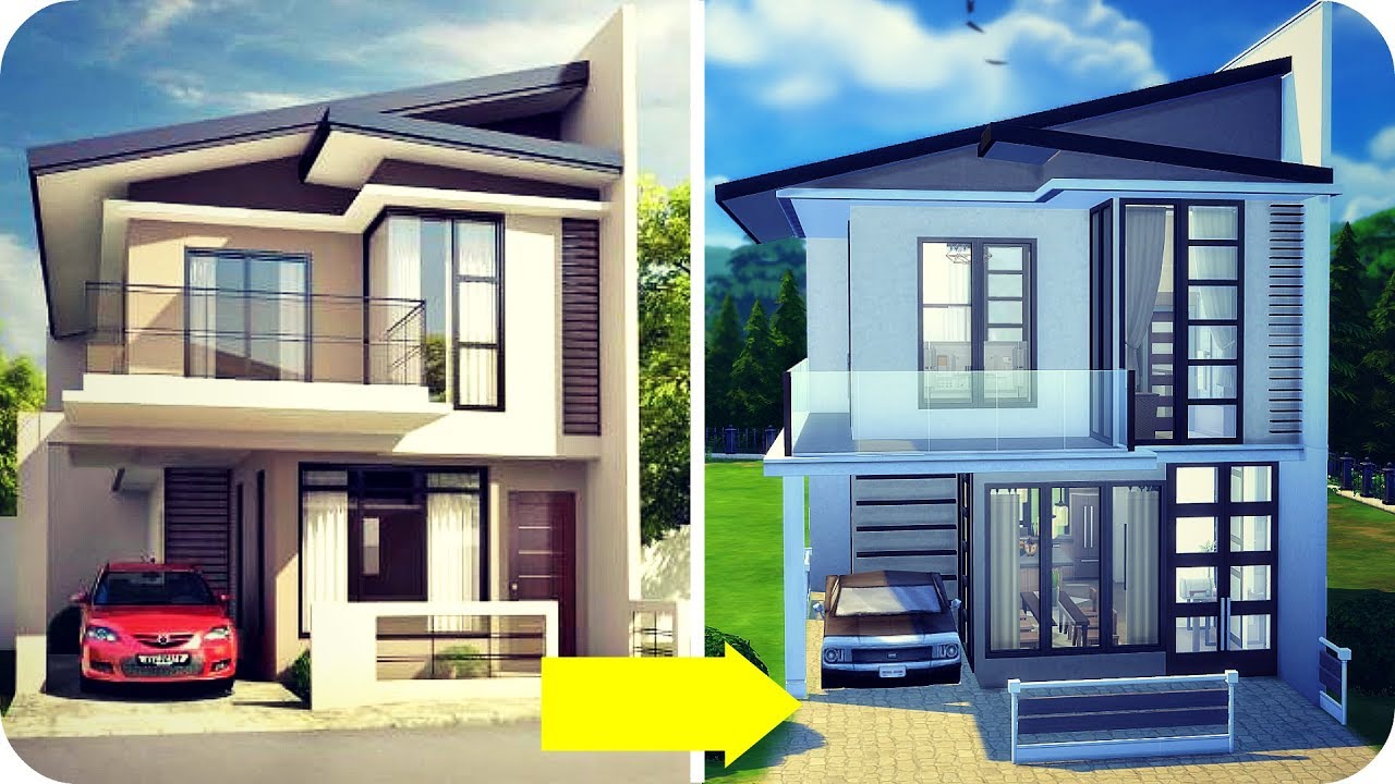REAL TO SIMS BUILD CHALLENGE vs CYBERDOLL | Sims 4 House Building