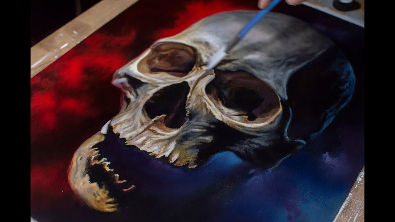 Oil painting time lapse
