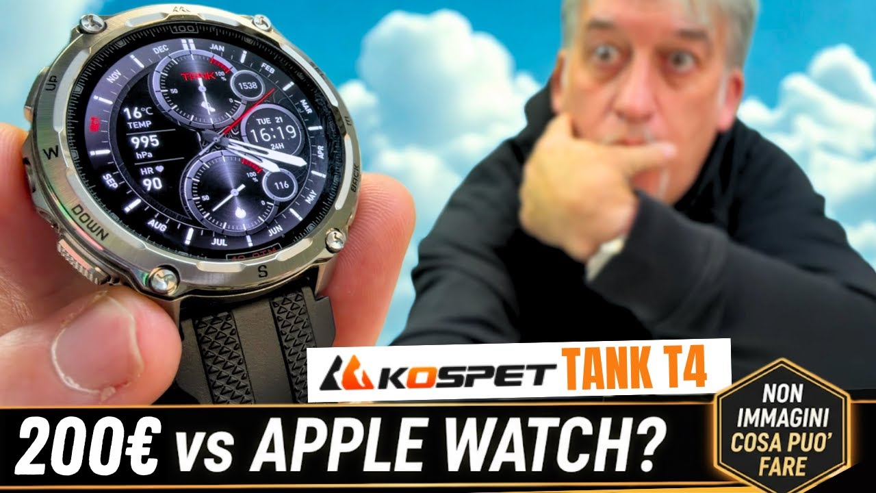 KOSPET TANK T4 uno smartwatch cos&igrave; NON dovresti trovarlo sotto i 500&euro; quello che fa &egrave; ASSURDO!
