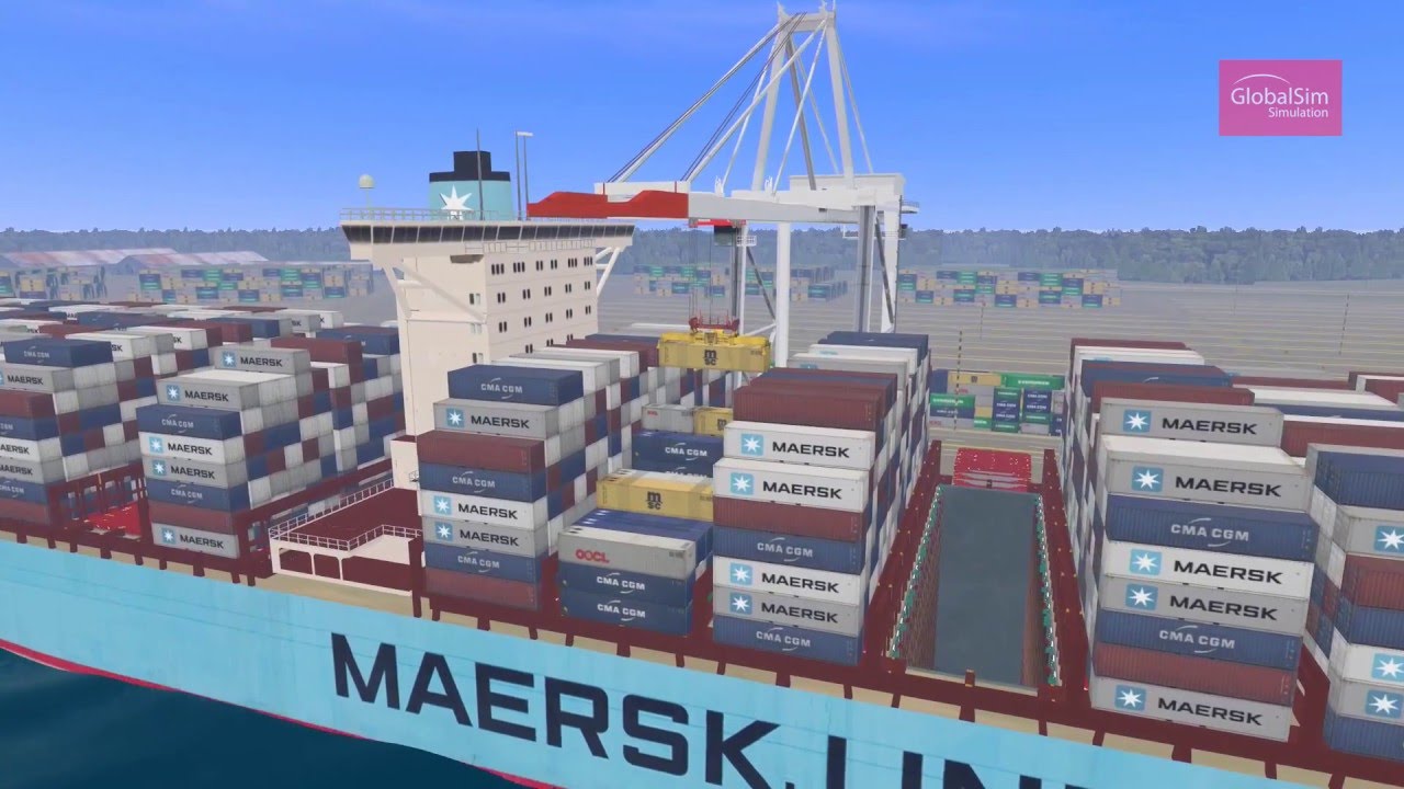 STS Ship to Shore Crane Simulator by GlobalSim