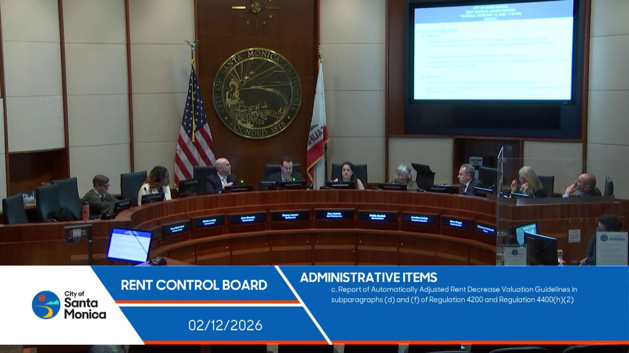 Santa Monica Rent Control Februaury 12, 2026