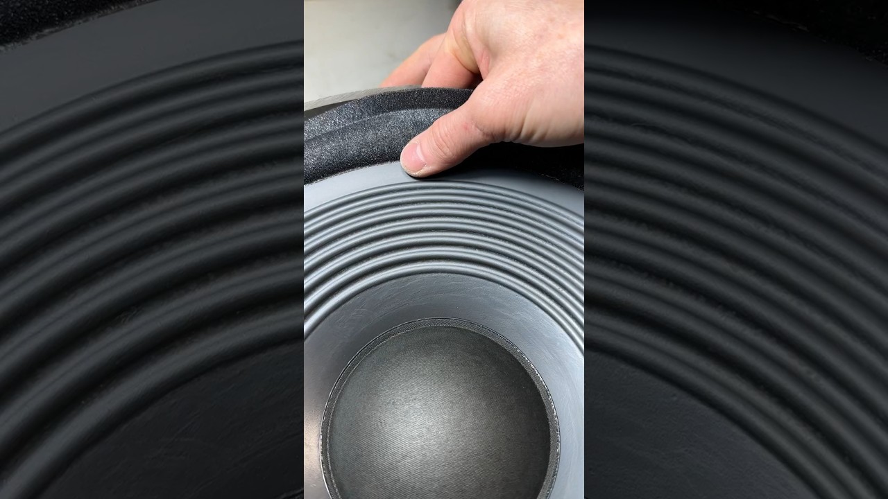 Speaker repair. Replacing foam suspension pioneer speaker. ASMR. #japan #vintage #loudspeaker