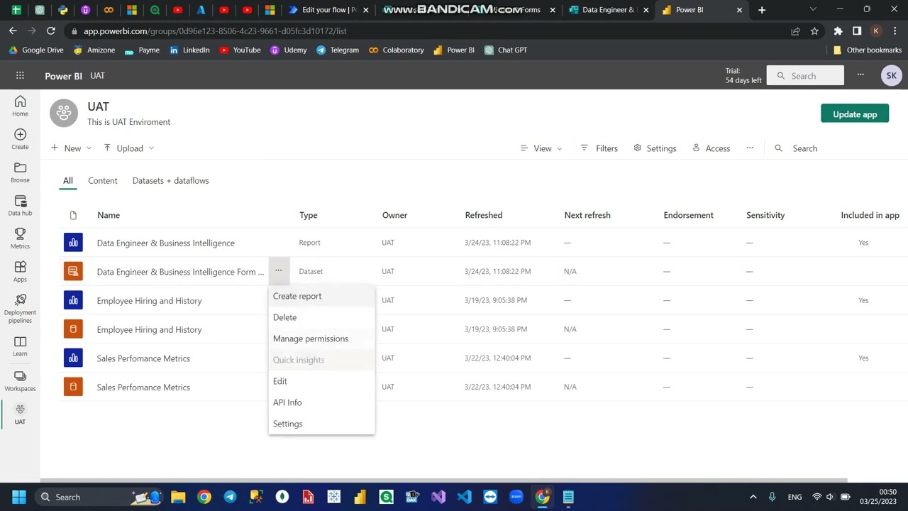 Streaming Dataset | Build visuals using real-time data,  Forms - Power Automate - Power BI