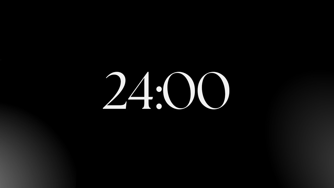 24 minutes focus timer silence | no music, full focus | minimal focus