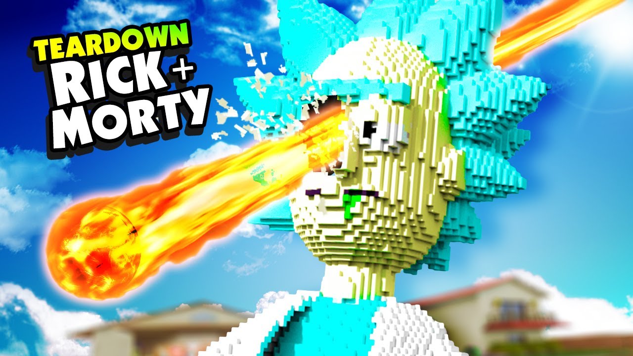 A METEOR Crashes INTO The RICK AND MORTY HOME - Teardown Mods