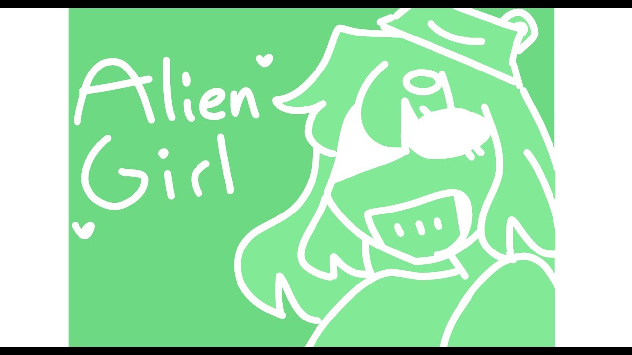 Alien Girl Animation (inspired) | Flipaclip | bright colours!