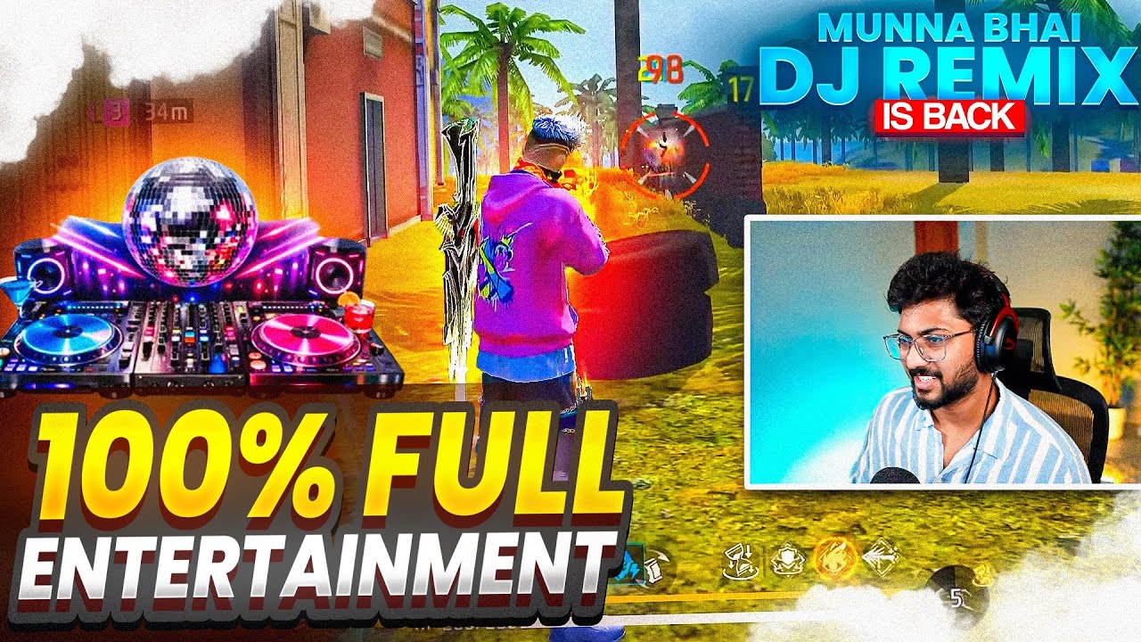 DJ Munna Bhai Is Back..!!  (New Mashup...!!) 😂 - Free Fire Telugu - MBG ARMY