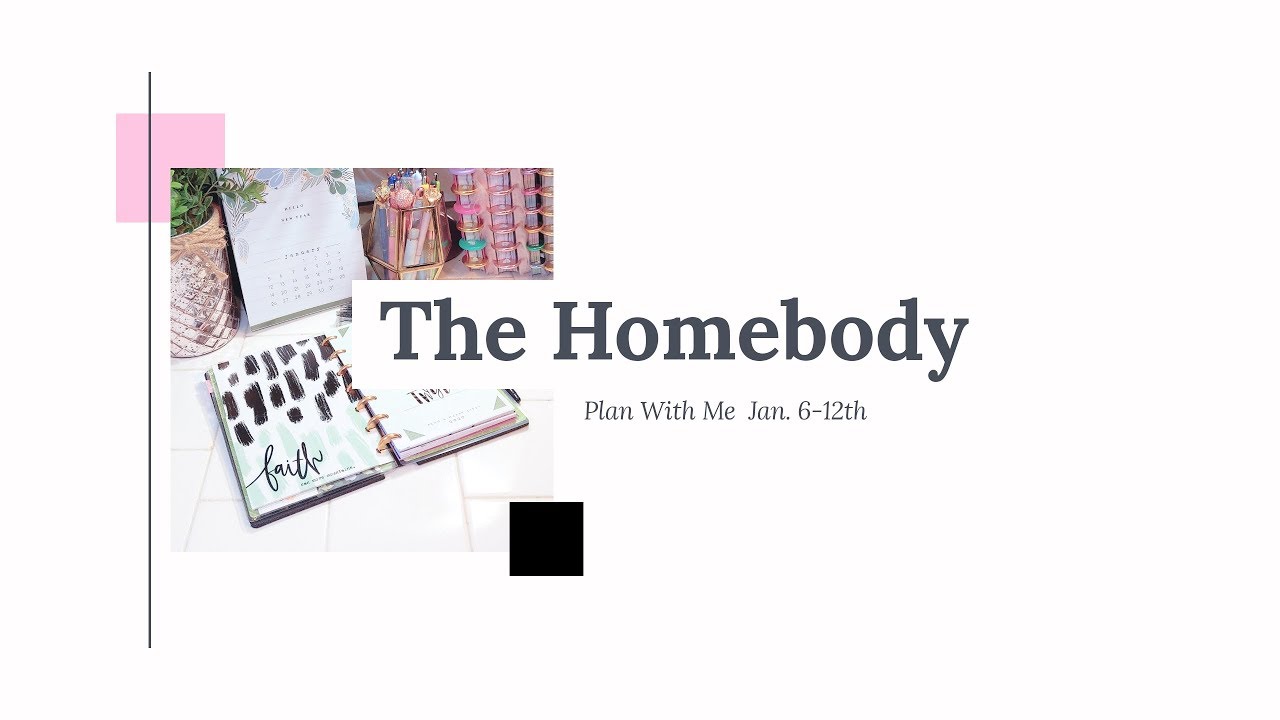 Mini Homebody 🖤 Plan With Me 🖤 1-6/1-12