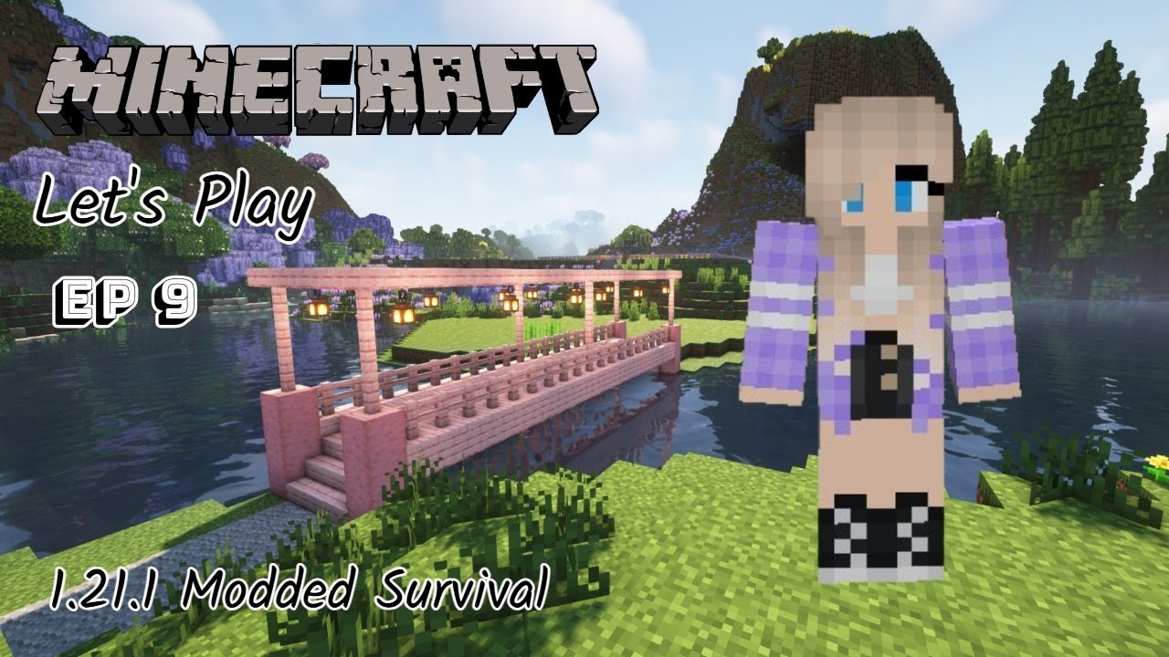 The Bridge to my Farm!!! | Ep 9 | Minecraft Let's Play | Modded Survival