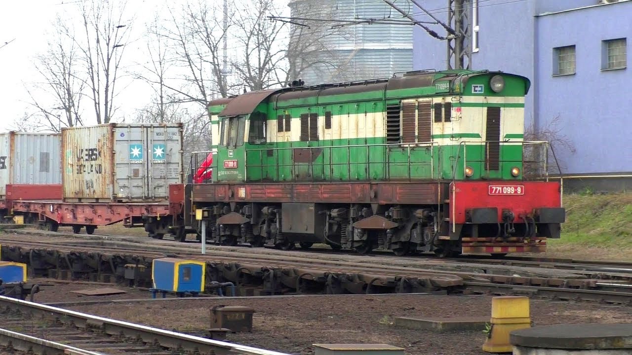 Vlaky – svážný pahrbek na Ostravském levém nádraží a Ostrava hl.n., 25.11.2017