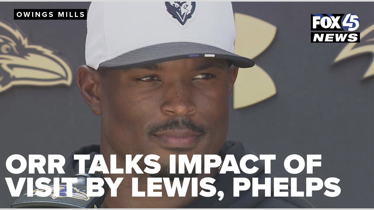 Defensive coordinator Zach Orr talks impact of Ray Lewis, Michael Phelps visit