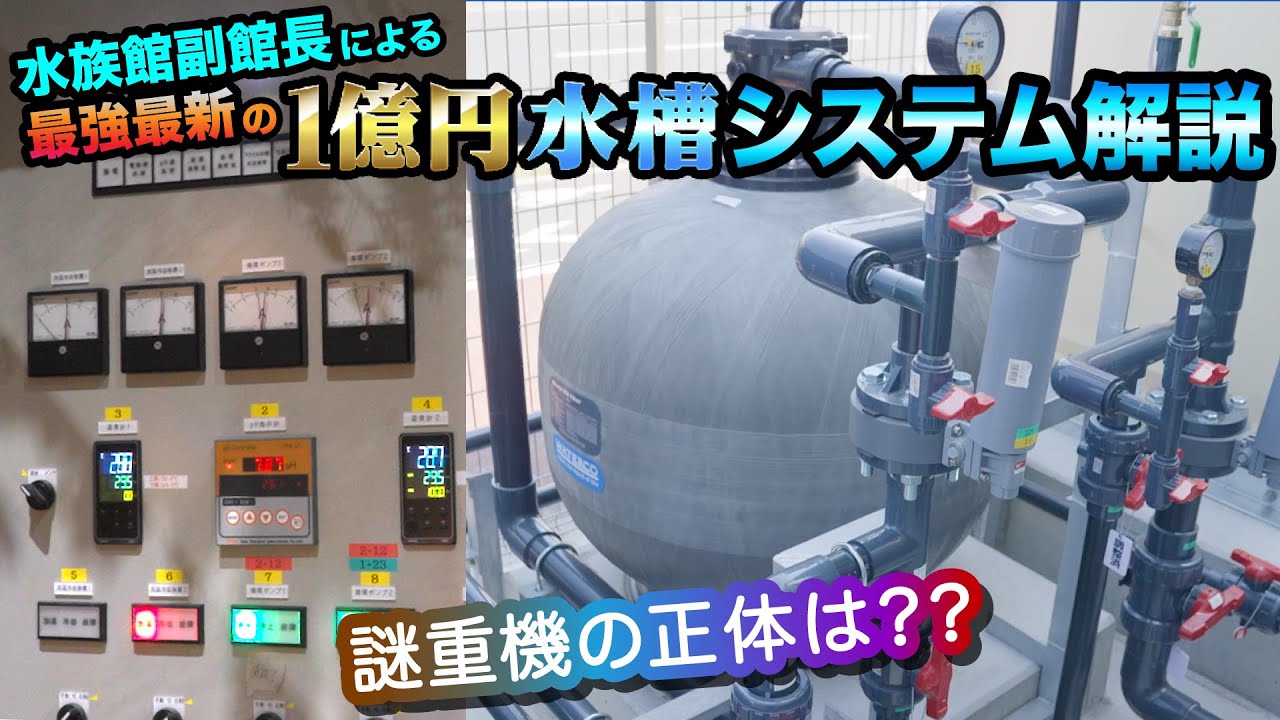 1億円水槽のシステム解説！水族館副館長が丁寧にご説明します！
