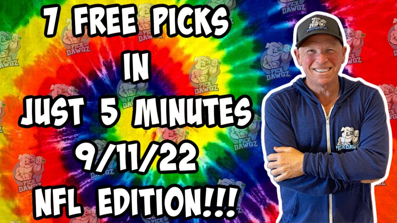 7 Free NFL Betting Picks ATS & Totals Sunday 9/1/:22 Week 1 NFL Tips and Predictions