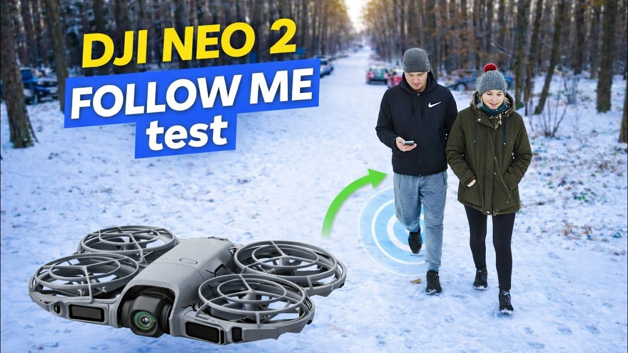 DJI Neo 2 follow me test,  walking and running