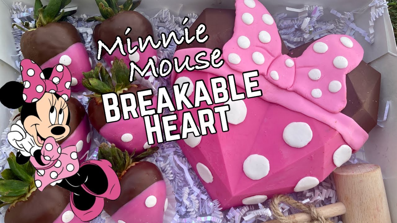 TRENDING MINNIE MOUSE BREAKABLE HEART | CHOCOLATE COVERED STRAWBERRIES TUTORIAL