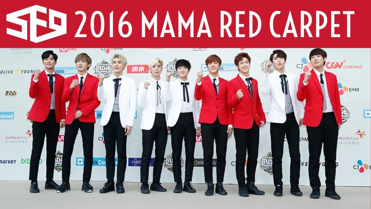 2016 MAMA SF9 Red Carpet