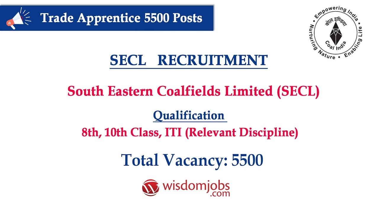 SECL 5500 Trade Apprentice Online Form 2019