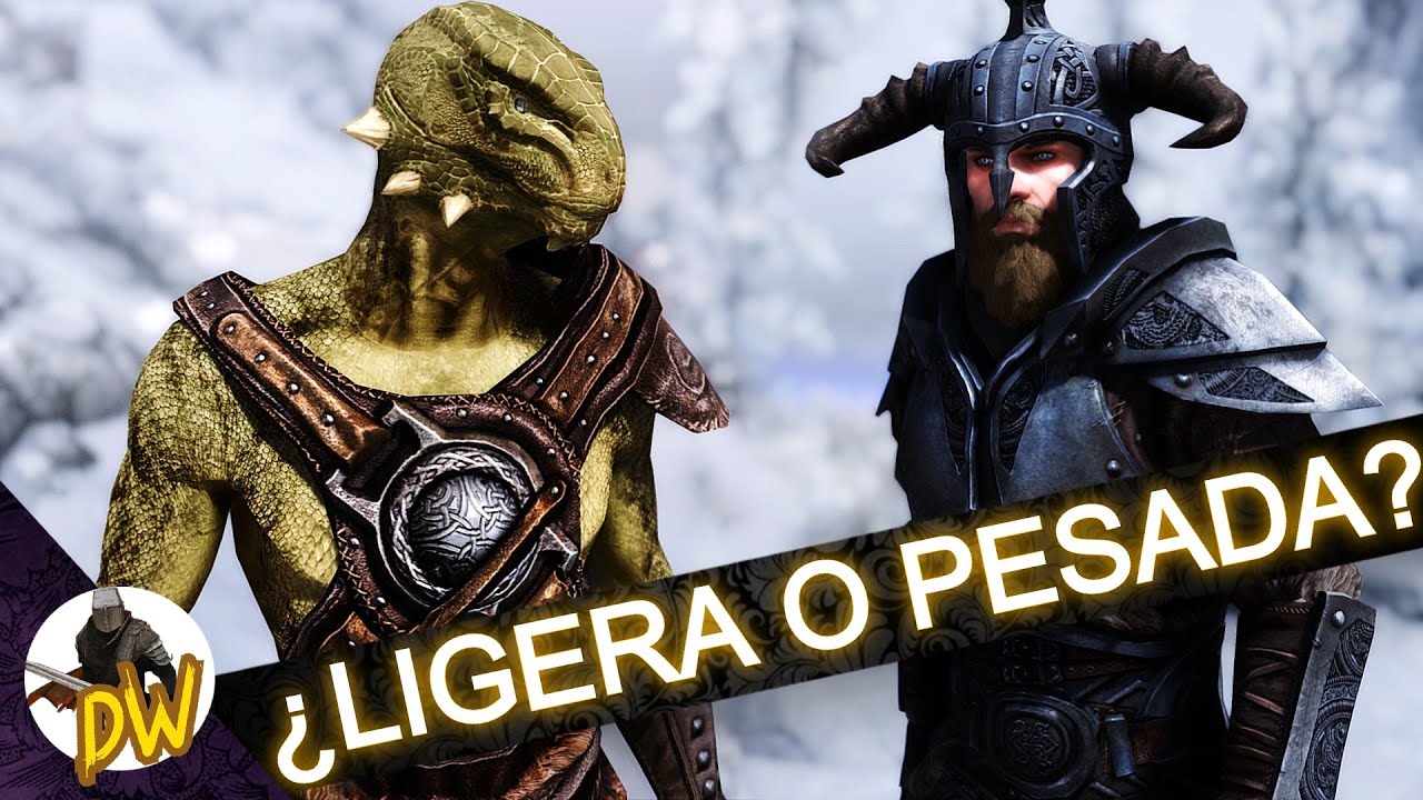 &iquest;Cual armadura conviene M&Aacute;S? &iquest;Armadura pesada o ligera? - Skyrim ⚡