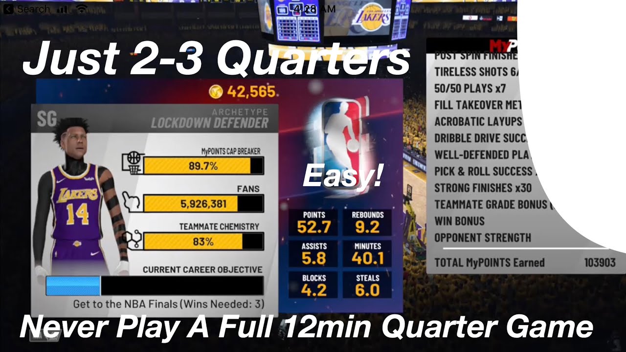*NEW* NBA 2K19: Pure Lockdown Rep Method! Get 90-100k In 2-3 Quarters!!!