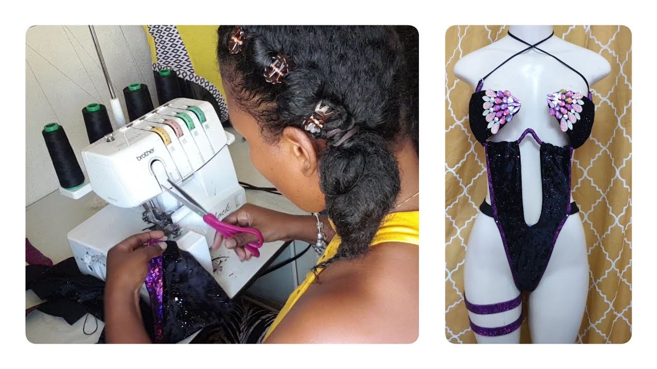 DIY swimsuit/carnival costume for a wire bra