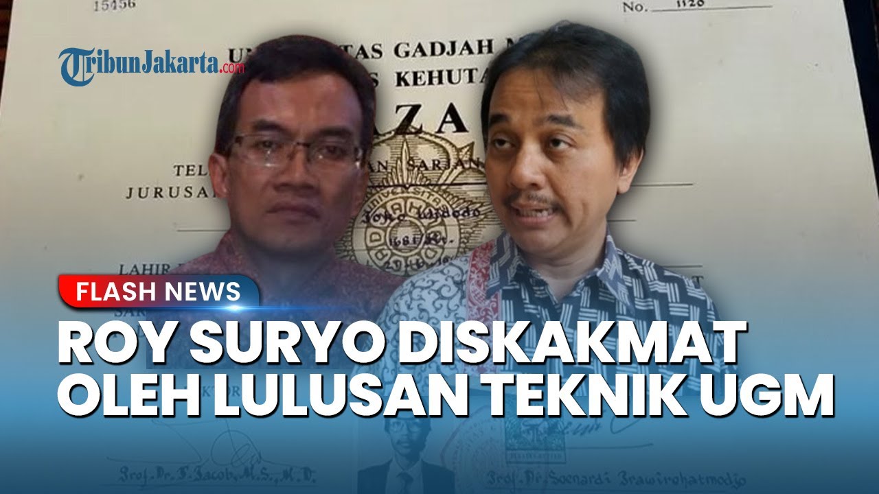 Roy Suryo Kena Skakmat! Mahasiswa Teknik UGM Era Jokowi Ternyata Tak Wajib Skripsi?