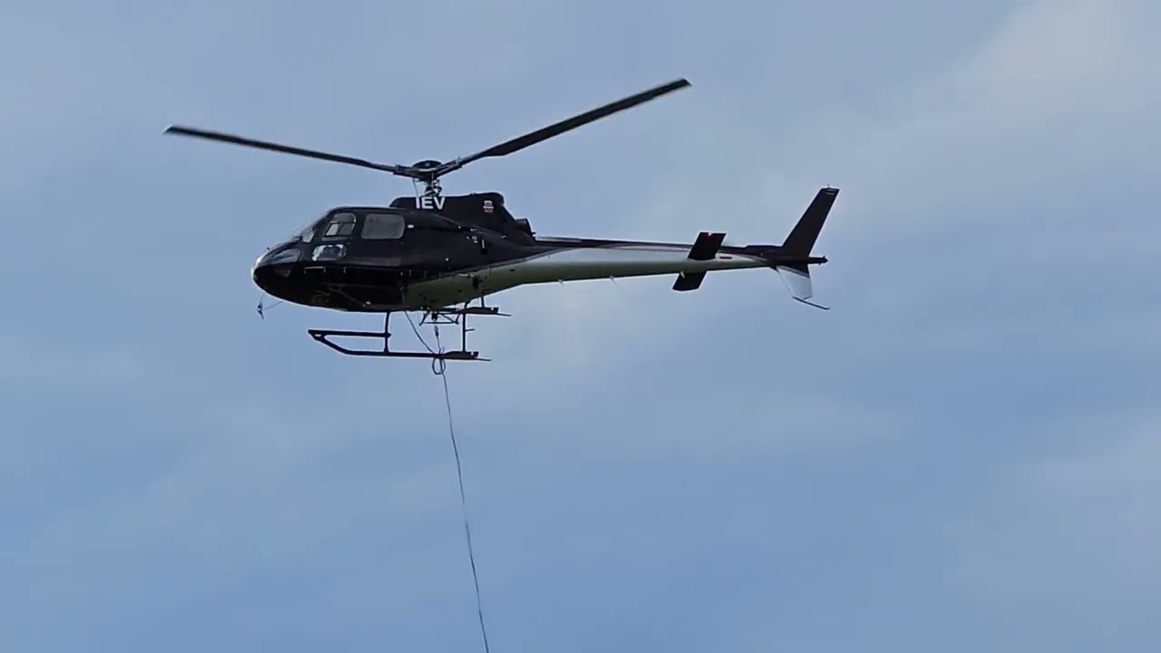 AS350 FX2 ZK-IEV doing North Canterbury fire fighting in 2024 end of August 