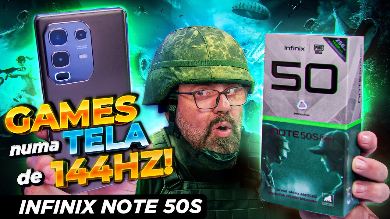 CELULAR GAMER ACESSÍVEL com TELA de até 144HZ: INFINIX NOTE 50S PUBG