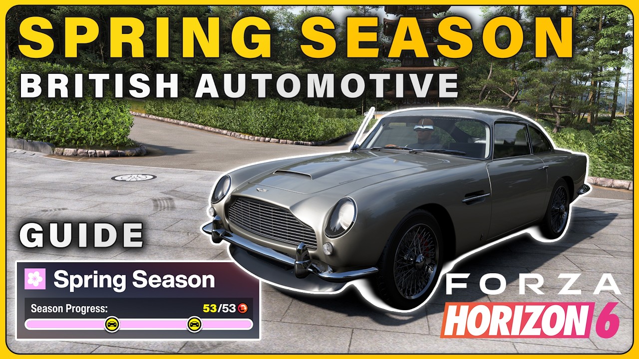 How to Complete SPRING Season Challenges | BRITISH AUTOMOTIVE ► Forza Horizon 6