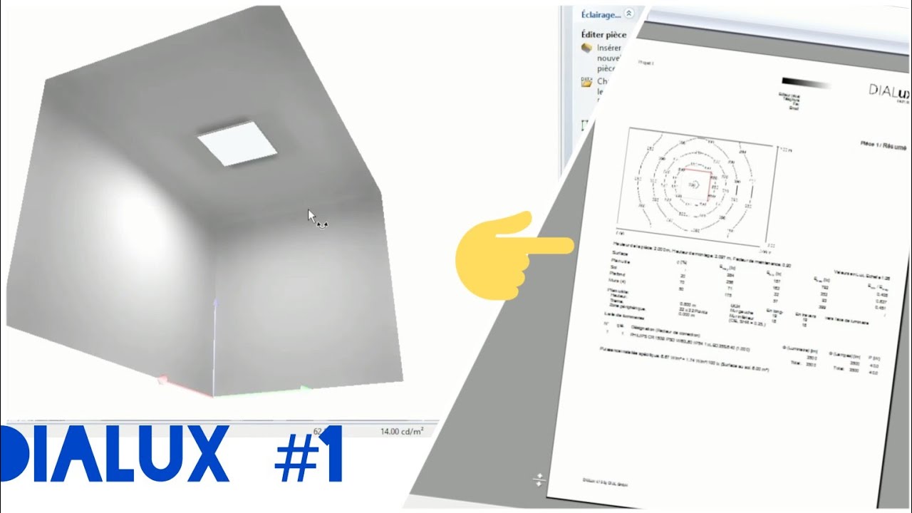 DIALux #1 : Démarrer et Générer une note de calcul en pdf