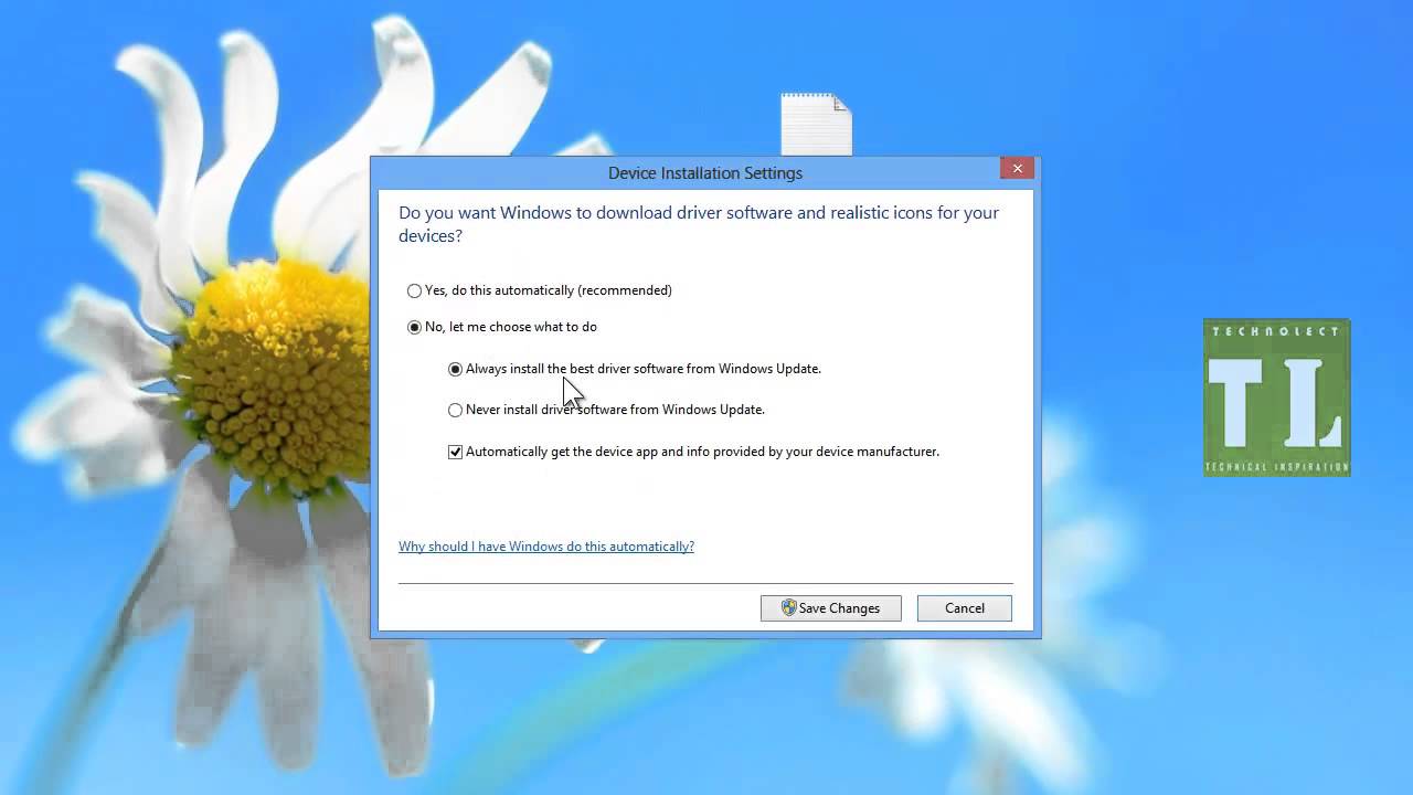 How to Change Device Installation Settings in Windows 8