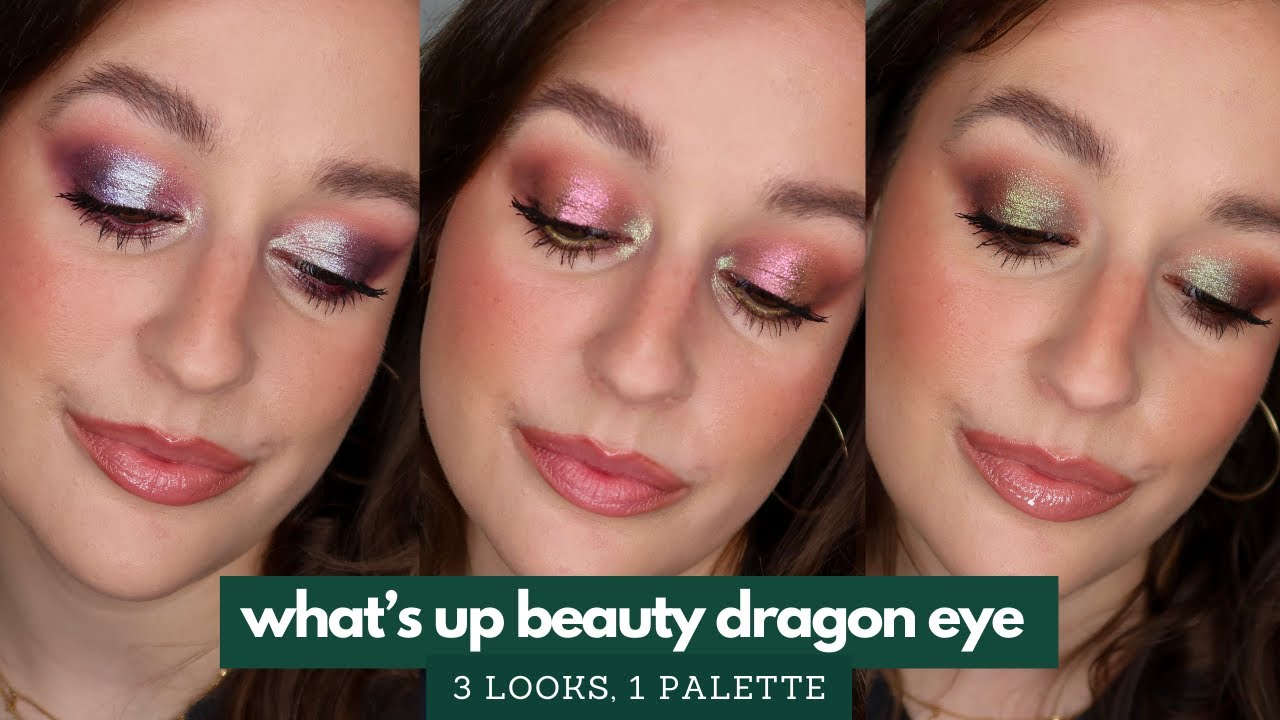 WHAT'S UP BEAUTY DRAGON EYE // 3 looks, 1 palette 🐉💚